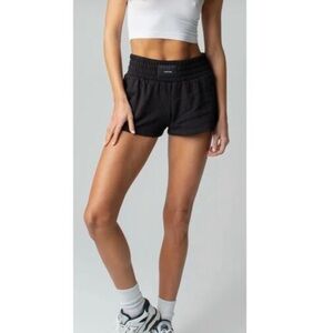 TALENTLESS Pitch Black Boxing Shorts Pull On Athleisure Soft (Size L)